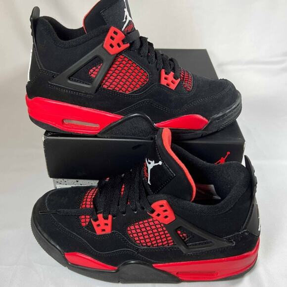 Nike Air Jordan 4 Retro GS Red Thunder Men\'s Shoes - Size 6 - Ships Now main image 8